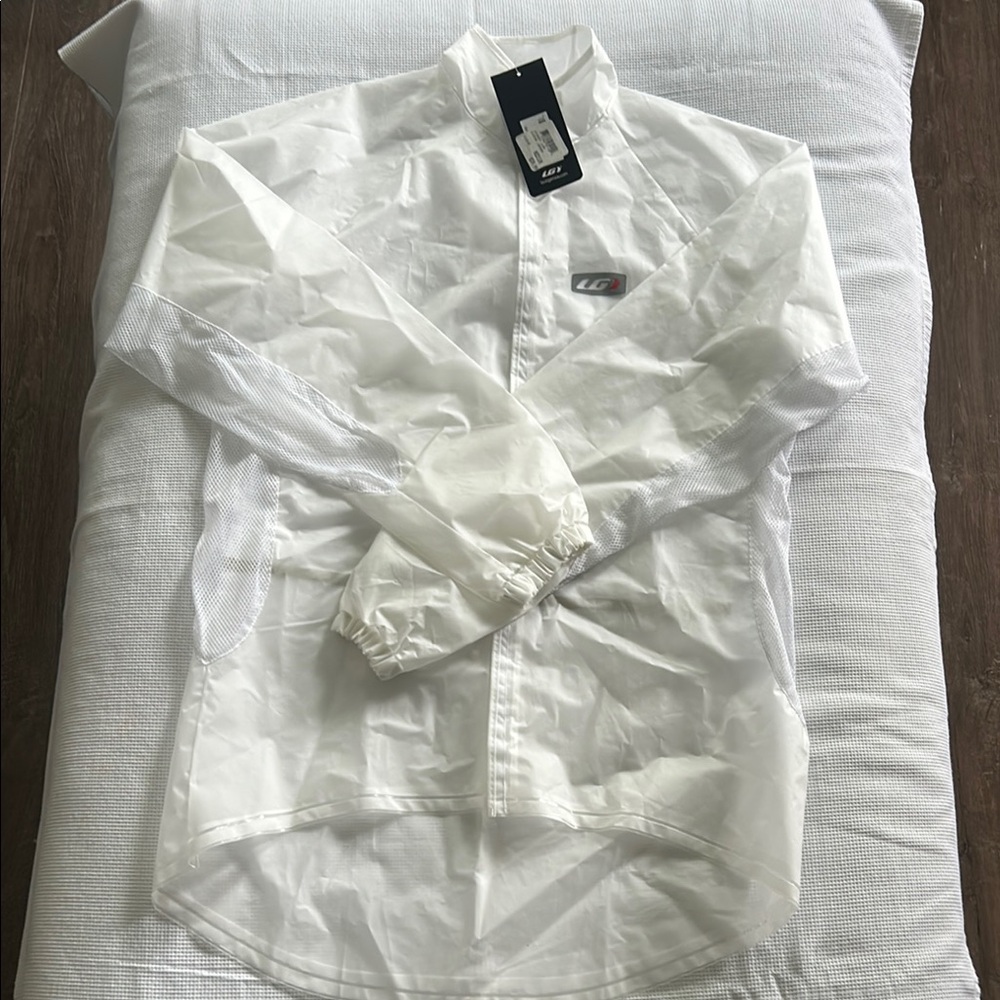 White Men's Clear Imper Cycling Jacket